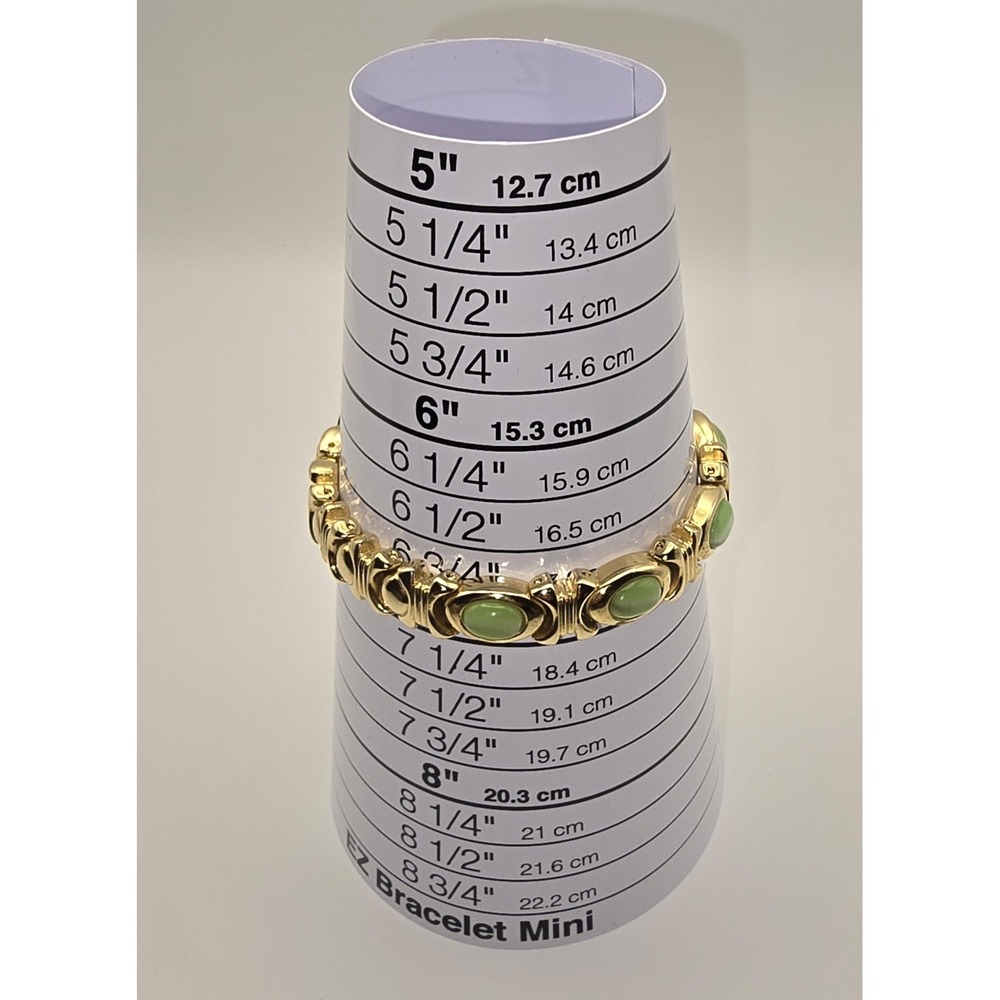 Vintage Gold Toned Faux Paradox Bracelet‎ With Two Extenders 7 To 8 1/4" -559 - Picture 4 of 5